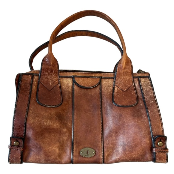 Fossil vintage larger purse in great vintage condition- definite wear, vintage - Picture 1 of 15